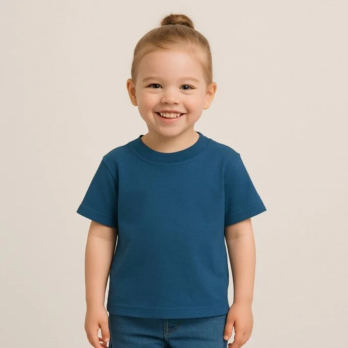 Katoenen Jersey Petrol Blauw - (Katoenen Jersey Stoffen)