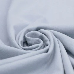 Tissu Coton Jersey Bleu Acier Tissu Coton Jersey Bleu Acier