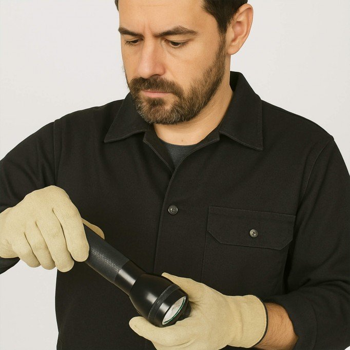 Tessuto Saia Di Cotone (Workwear) Nero - (Tessuto Twill Di Cotone)