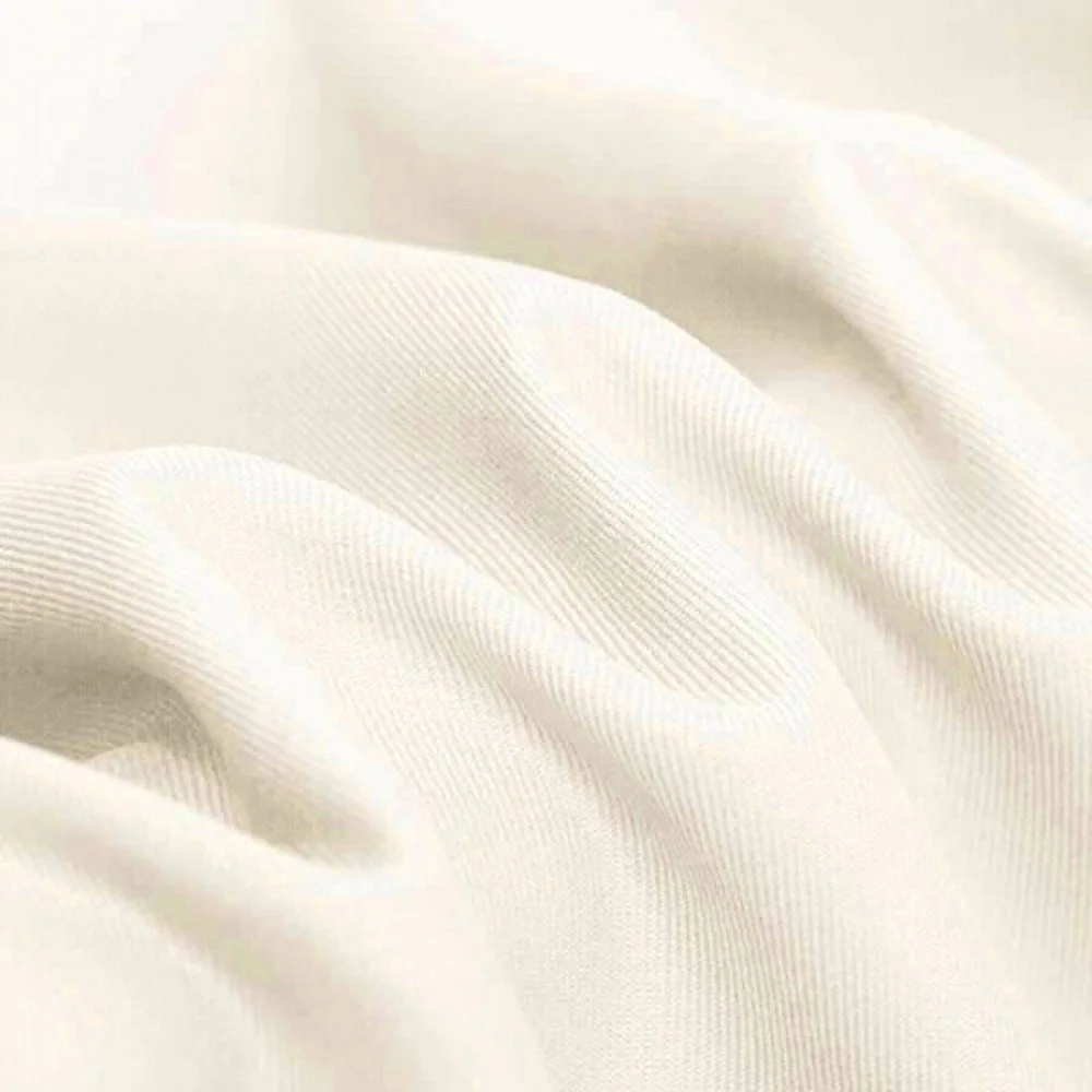 Tessuto Saia Di Cotone (Workwear) Ecru