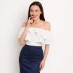 Deluxe Stretch Satin Fabric Navy - (Deluxe Stretch Satin Fabric )