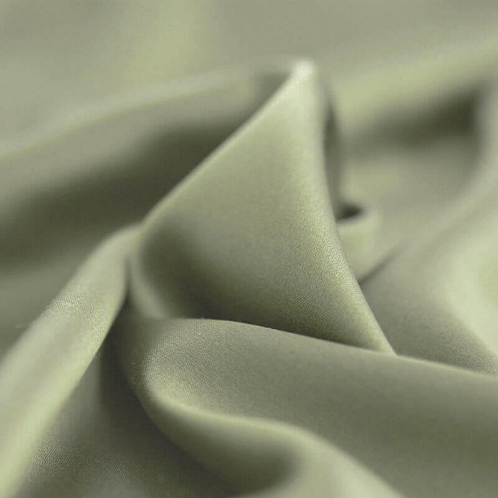 Tissu Satin Stretch De Luxe Olive