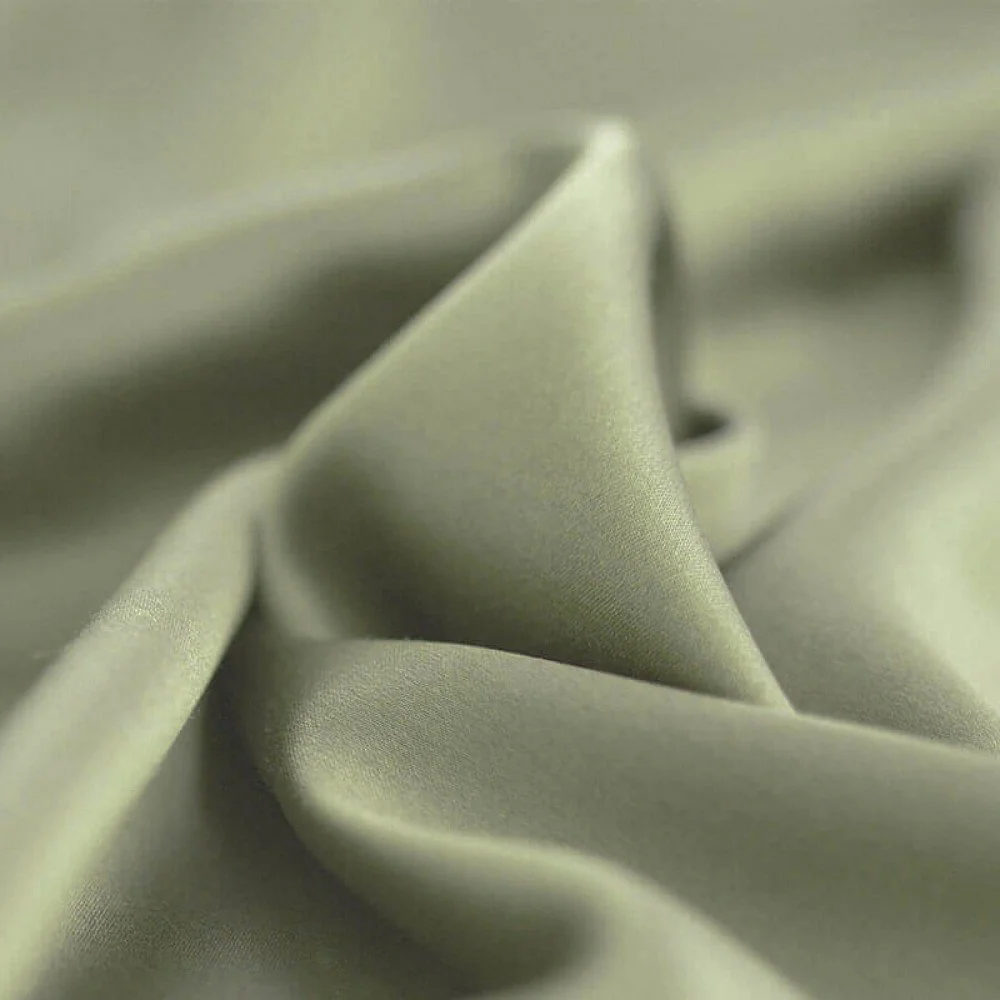 Tissu Satin Stretch De Luxe Olive