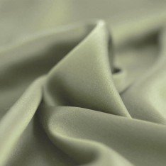 Deluxe Stretch Satin Stoff Olive