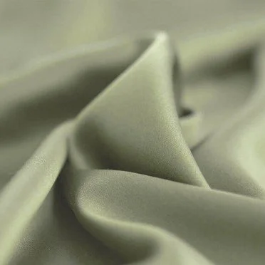 Tessuto Di Raso Stretch Deluxe Oliva - (Tessuti Moda)