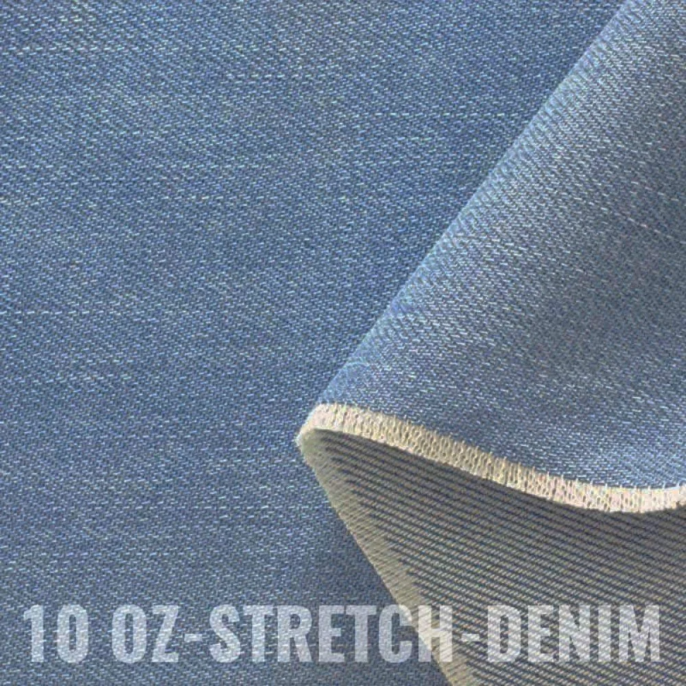 Jeans Stof Stretch 10-OZ Blauw Jeans Stof Stretch 10-OZ Blauw