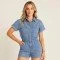 Tessuto Jeans Di Cotone Elasticizzato 10-OZ Blu - (Tessuti Jeans Di Cotone)