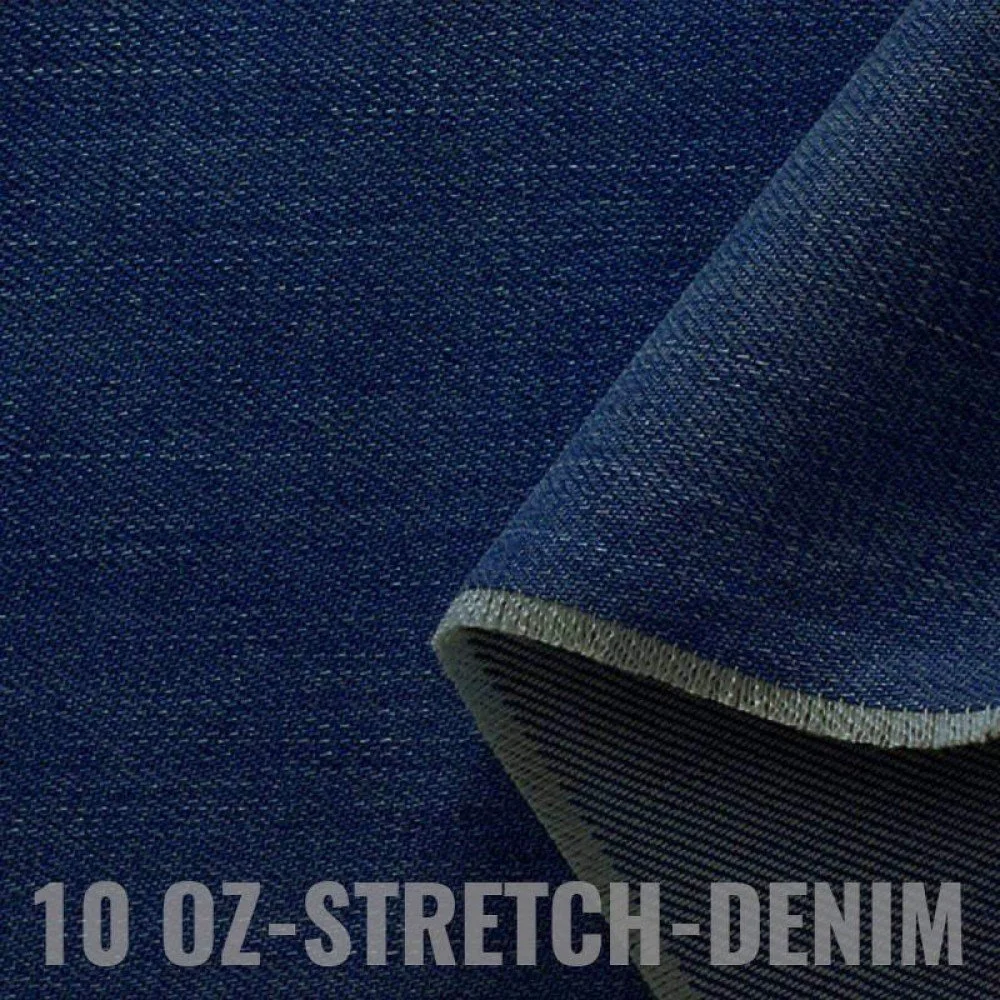 Jeans Stof Stretch 10-OZ Donker Blauw Jeans Stof Stretch 10-OZ Donker Blauw