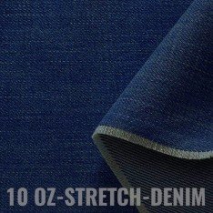 Jeansstoff Stretch 10-OZ Dunkelblau