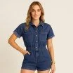 Tessuto Jeans Di Cotone Elasticizzato 10-OZ Blu Scuro - (Tessuti Jeans Di Cotone)