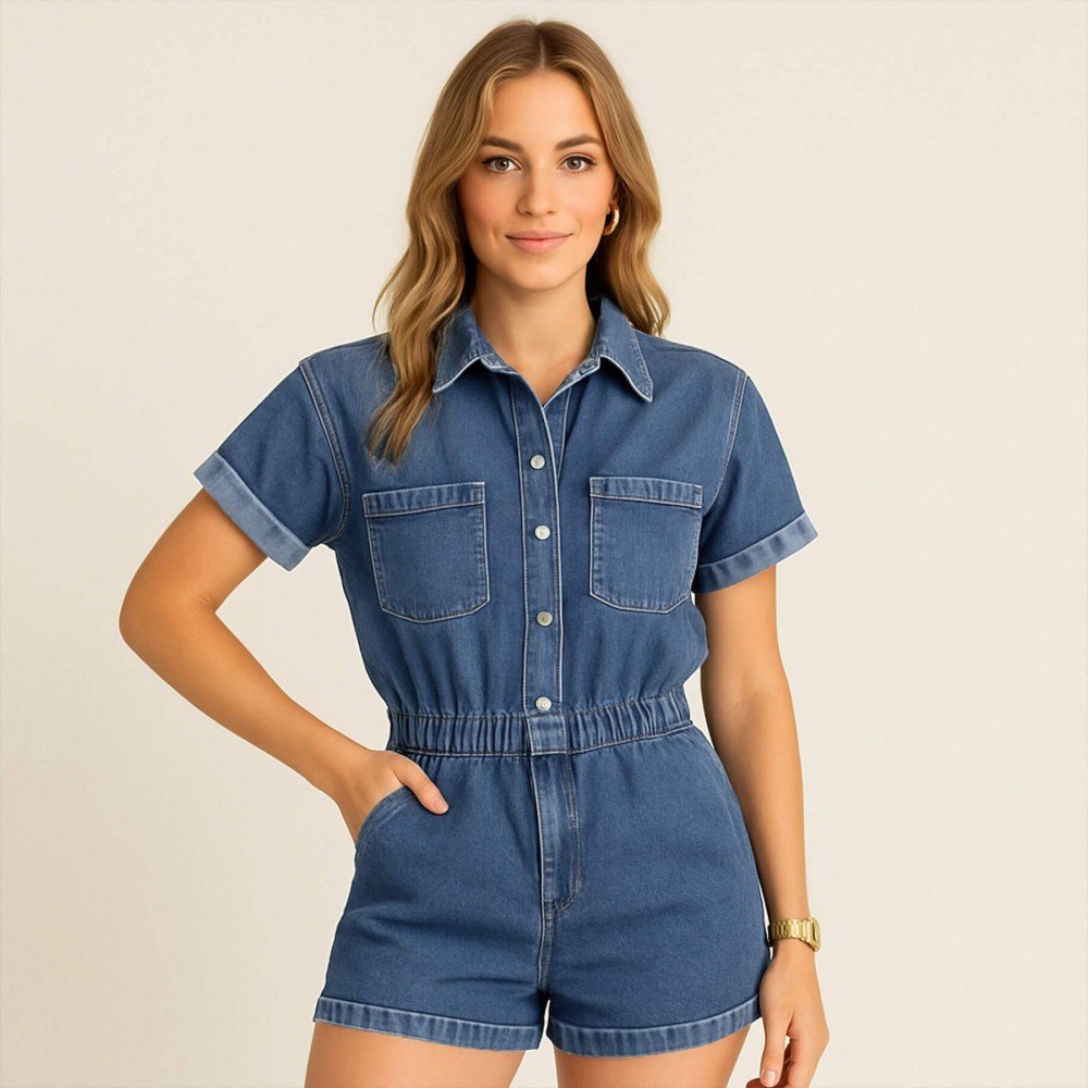 Denim Fabric Stretch 10-OZ Mid Blue Denim Fabric Stretch 10-OZ Mid Blue - (Jeans Fabric Cotton)