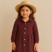Double Gauze Fabric Bordeaux - (Double Gauze Fabric)