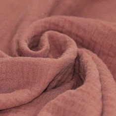Double Gauze Fabric Clay Pink