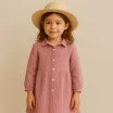 Baumwoll Musselin Stoff Lehm Rosa - (Dekostoffe)