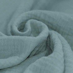 Double Gauze Fabric Old Green