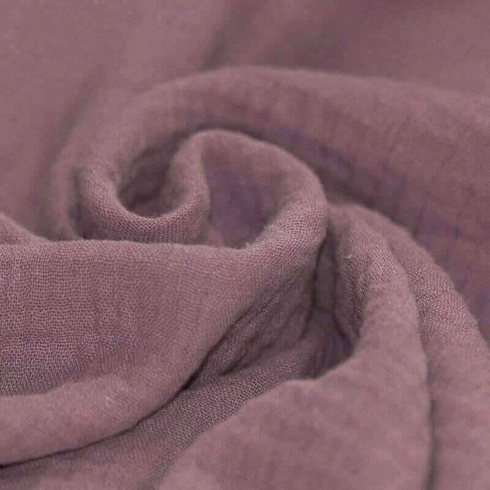 Baby Musselin Stof Gammel Mauve
