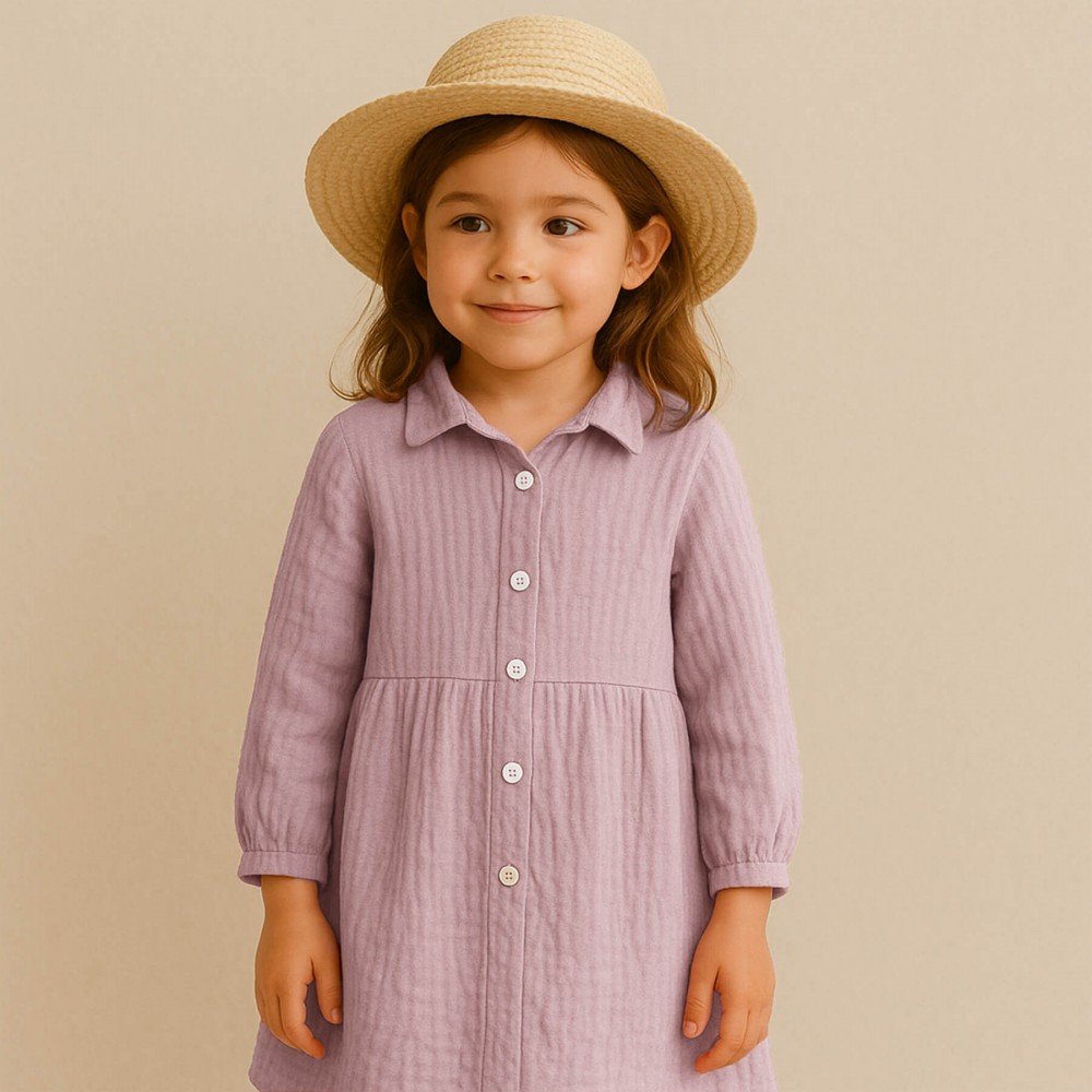Baby Musselin Stof Gammel Pink