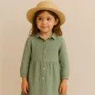 Double Gauze Fabric Olive  - (Double Gauze Fabric)