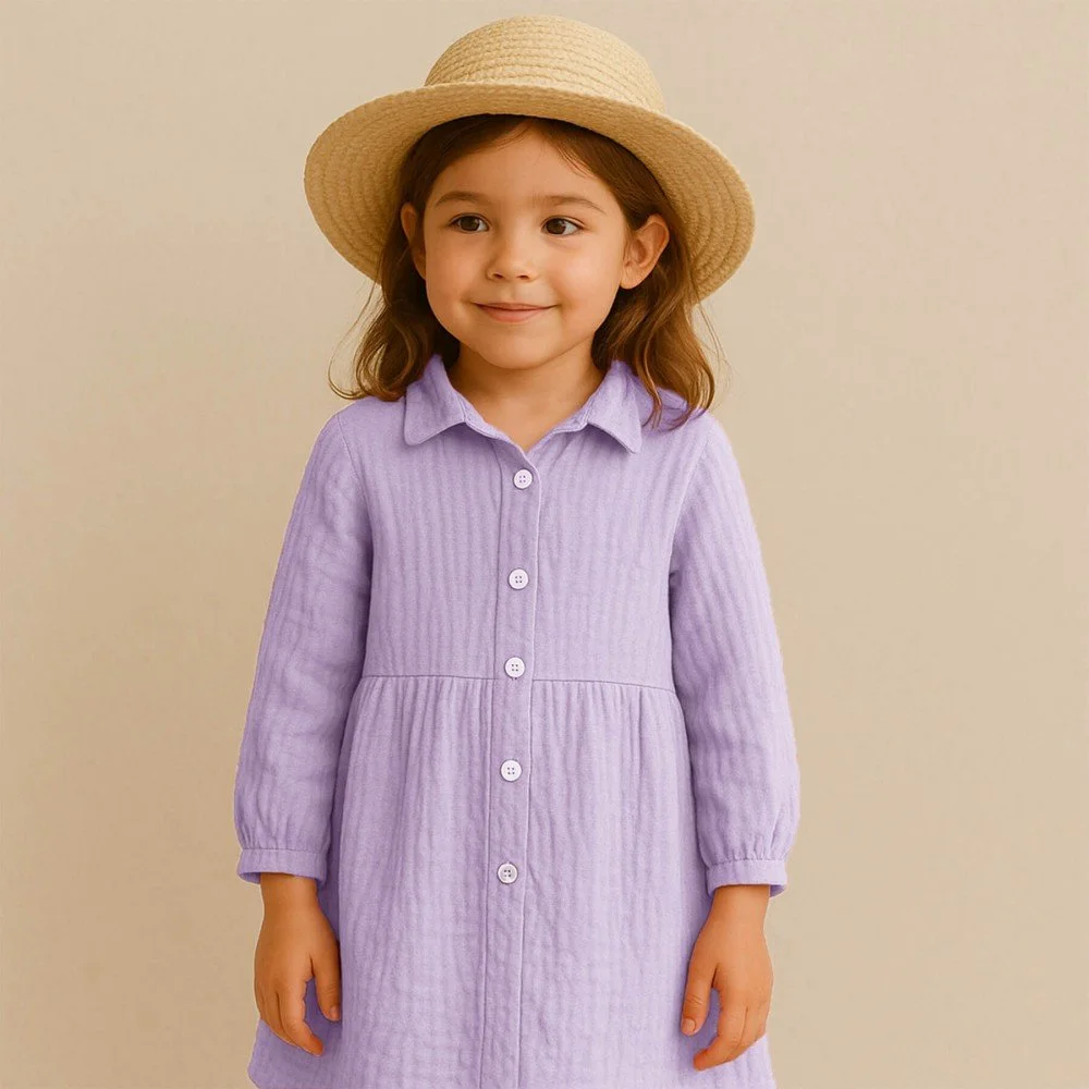 Hydrofiel Stof Pastel Lila