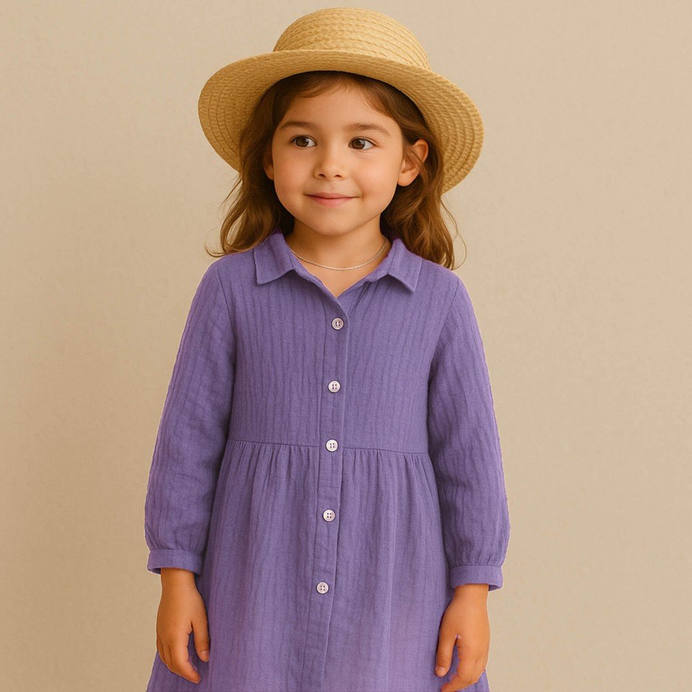 Baby Musselin Stof Violet