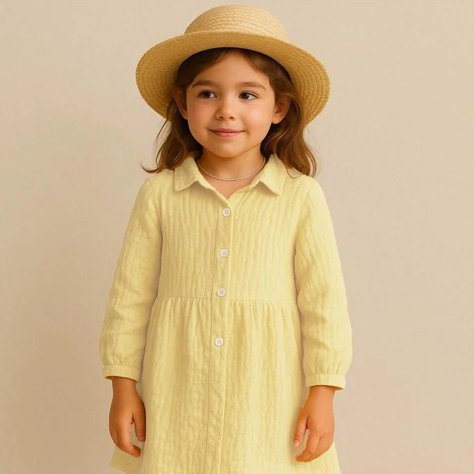 Double Gauze Fabric Soft Yellow - (Deco Fabrics)