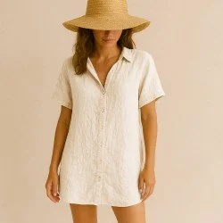 Fine Linen Fabric (Stone Washed) Natural Beige Fine Linen Fabric (Stone Washed) Natural Beige