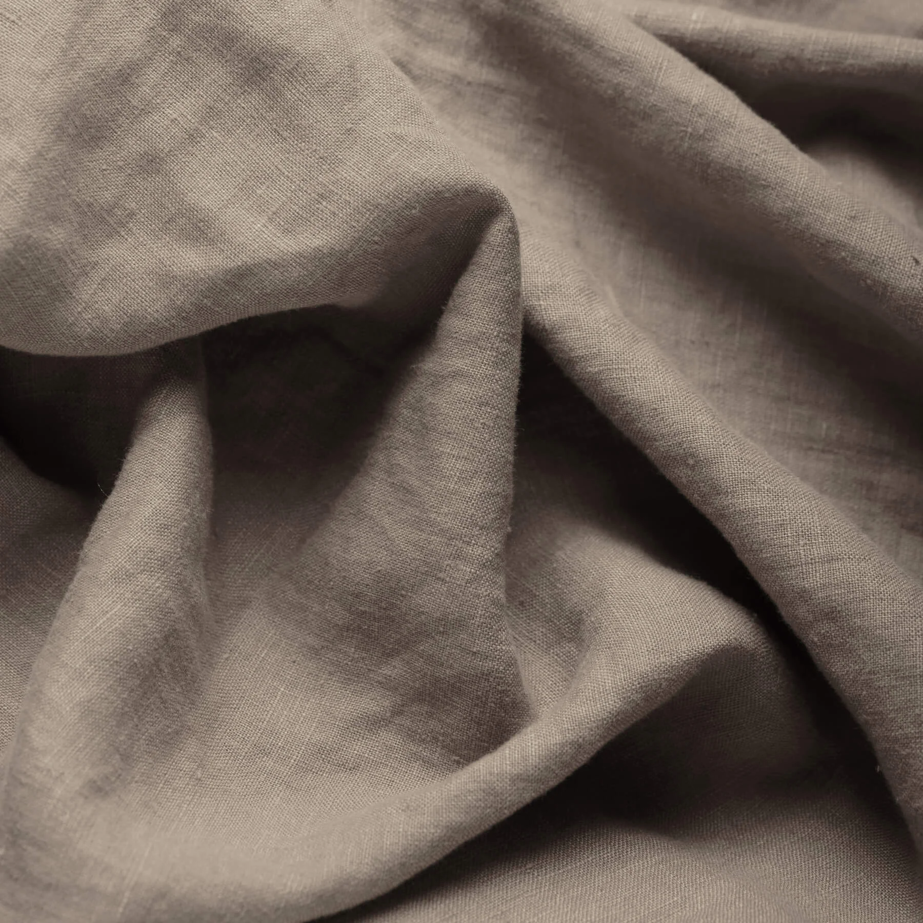 Fijne Linnen Stof (Stone Washed) Taupe