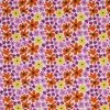 Jersey Di Cotone Stampa Digitale - Viola Giallo Fiore Retrò