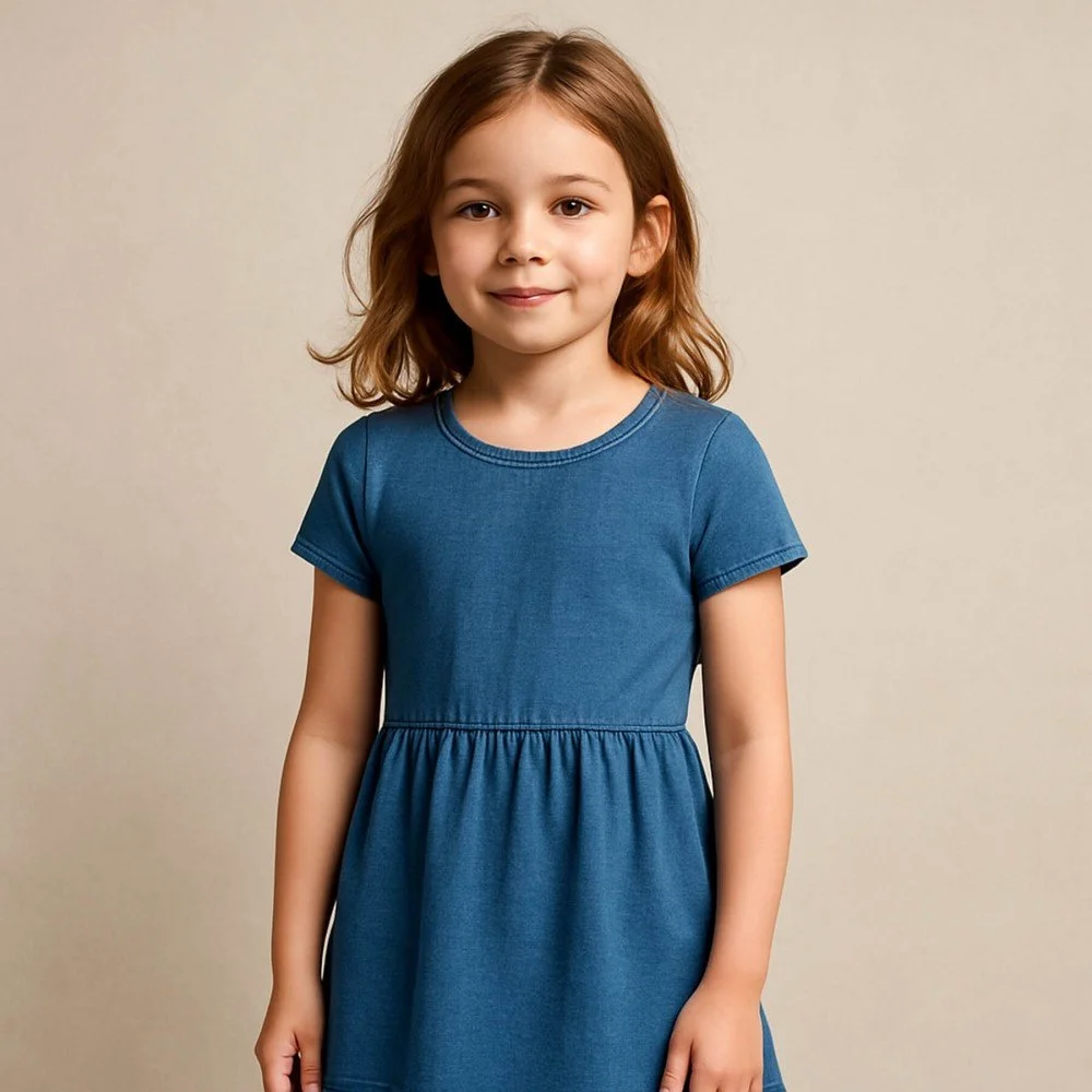Tricot Jeans Stof Blauw Tricot Jeans Stof Blauw
