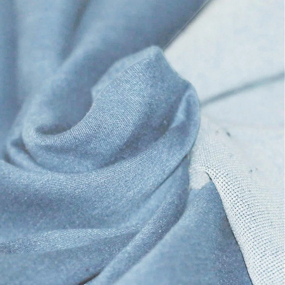 Tricot Jeans Stof Licht Blauw Tricot Jeans Stof Licht Blauw