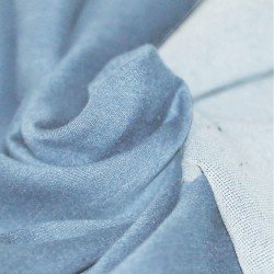 Gestrickte Jeansstoff Hellblau