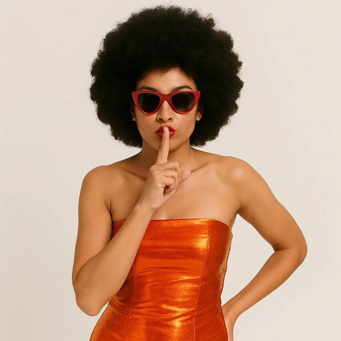 Lame Stretch Orange - (Mesh Stretch Fabric)