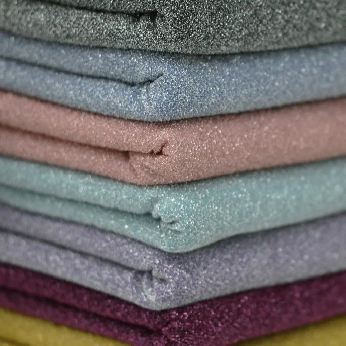 Tissu Jersey Métallisé Lurex Carte D'échantillon - (Tissu Jersey Scintillement )