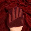 Leichte Lurex Glitzerjersey Stoff Dunkel Rot - (Glitzerjersey Stoffe)