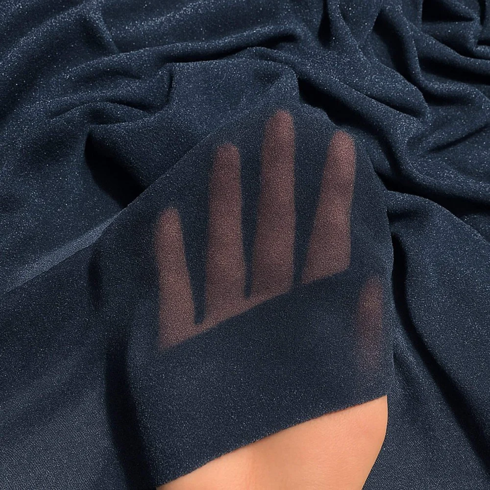 Lightweight Lurex Glitter Jersey Fabric Navy Lightweight Lurex Glitter Jersey Fabric Navy - (Jersey Glitter Fabric)