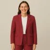 Linen Fabric Dark Red - (Linen Fabric Washed)