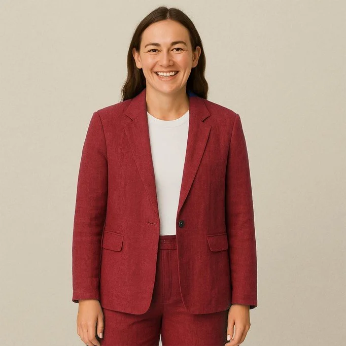Linen Fabric Dark Red - (Linen Fabric Washed)