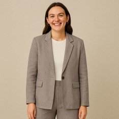 Linen Fabric Taupe