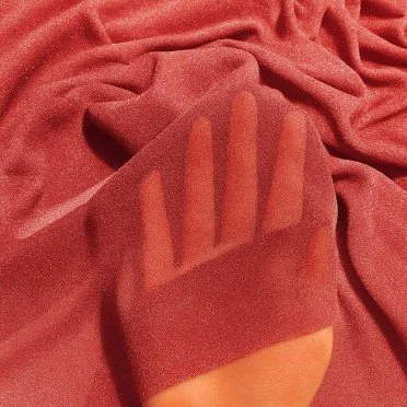 Tessuto Jersey Lurex Scintillante Rosso - (Tessuto Jersey Scintillante)