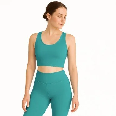 Lycra Stof (Mat) Petrol - (Lycra Stoffen Mat)