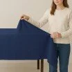 Texture Stof (Mini Matt) Donker Blauw - (Texture Stoffen )