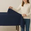Terlenka Stof (Mini Matt) Navy Blå - (Terlenka Stof)
