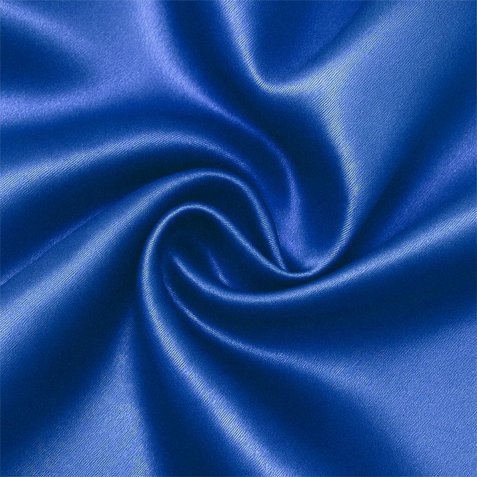Satin Stof Kobolt Blå - (Satin Stof)