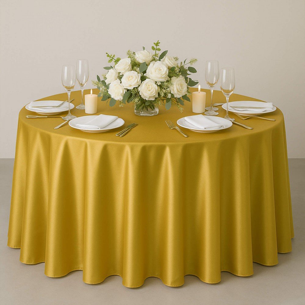 Tissu Satin Or  - (Tissu Satin)
