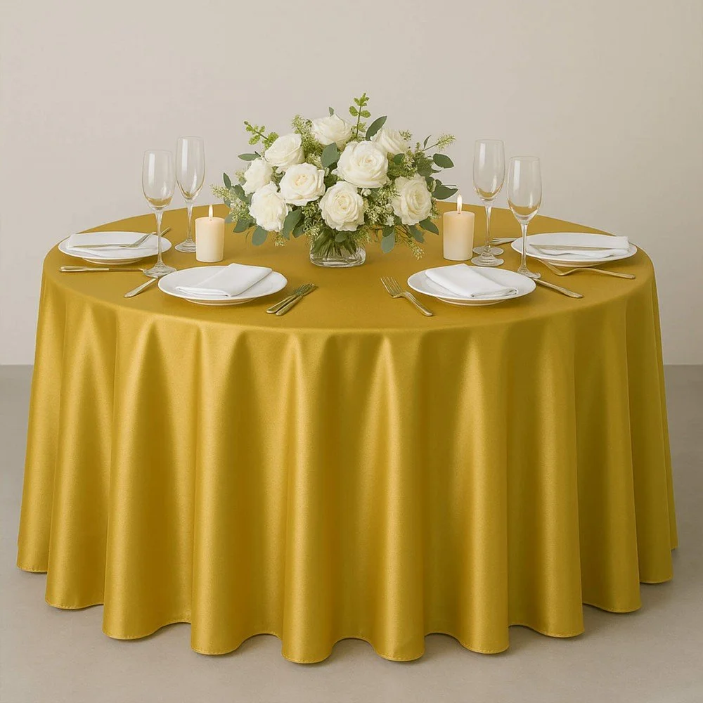 Satin Fabric Gold - (Satin Fabric)