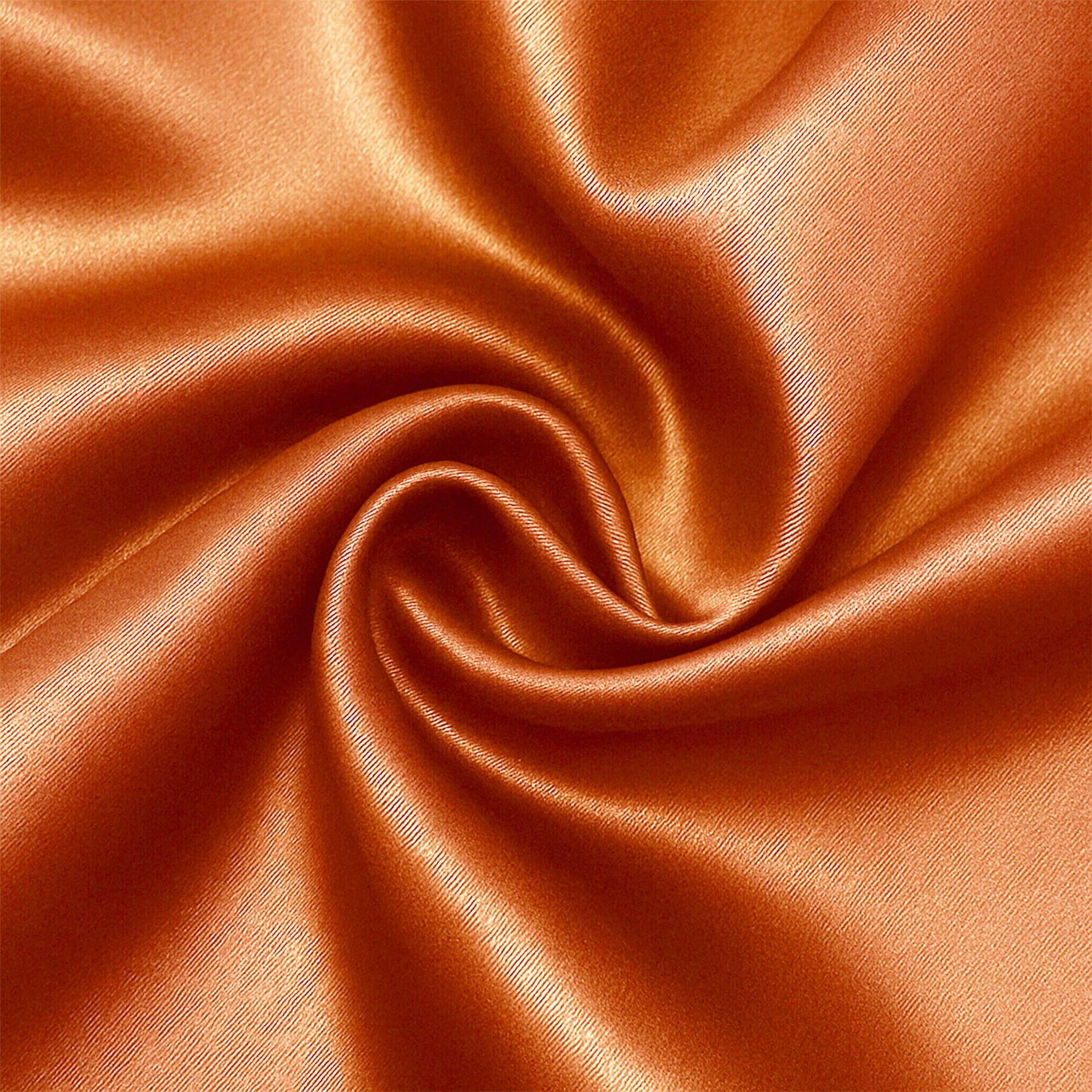 Polyester Satijn Stof Oranje