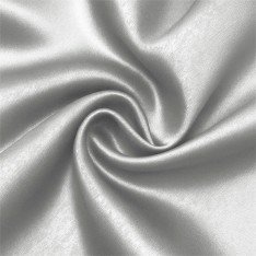 Polyester Satin Fabric Silver Grey