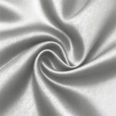 Tissu Satin Polyester Gris Argenté Tissu Satin Polyester Gris Argenté