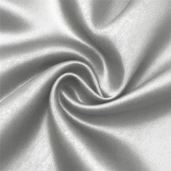 Polyester Satinstoff Silbergrau Polyester Satinstoff Silbergrau