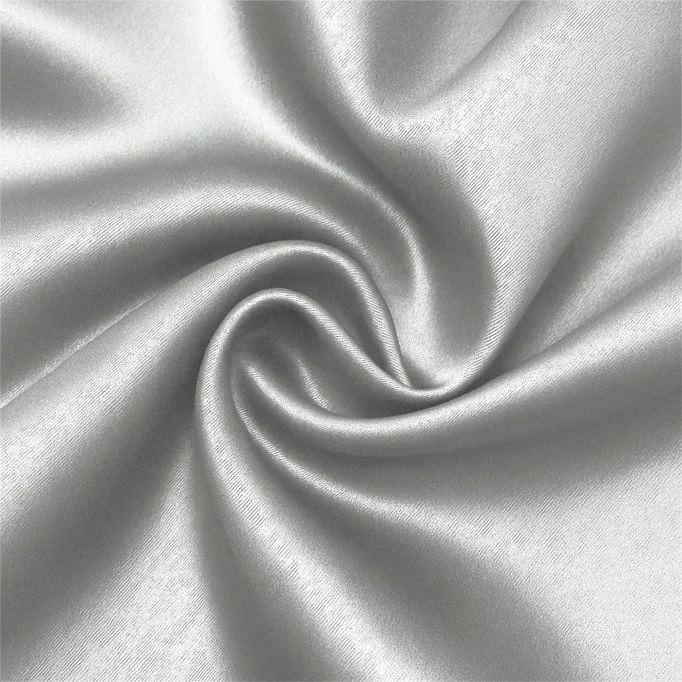 Satin Fabric Silver Grey - (Satin Fabric)